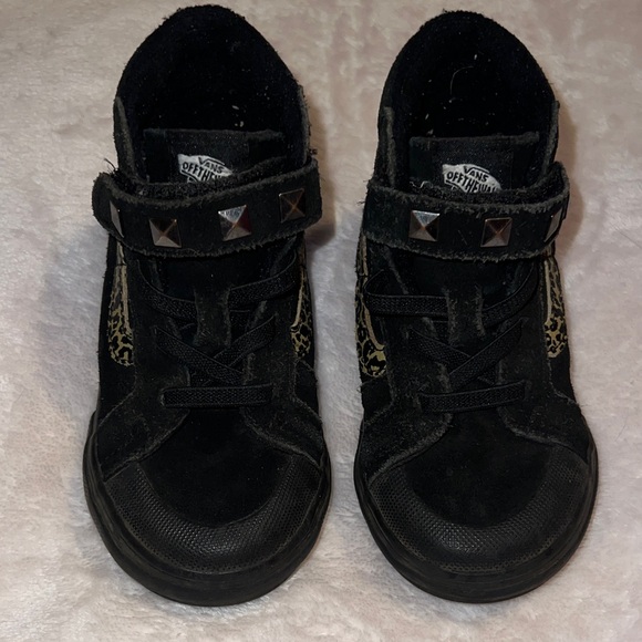 Vans Kids Toddlers SK8-Hi Black Leopard Print Sneakers Boy Girl Unisex Size 7 - Picture 1 of 8